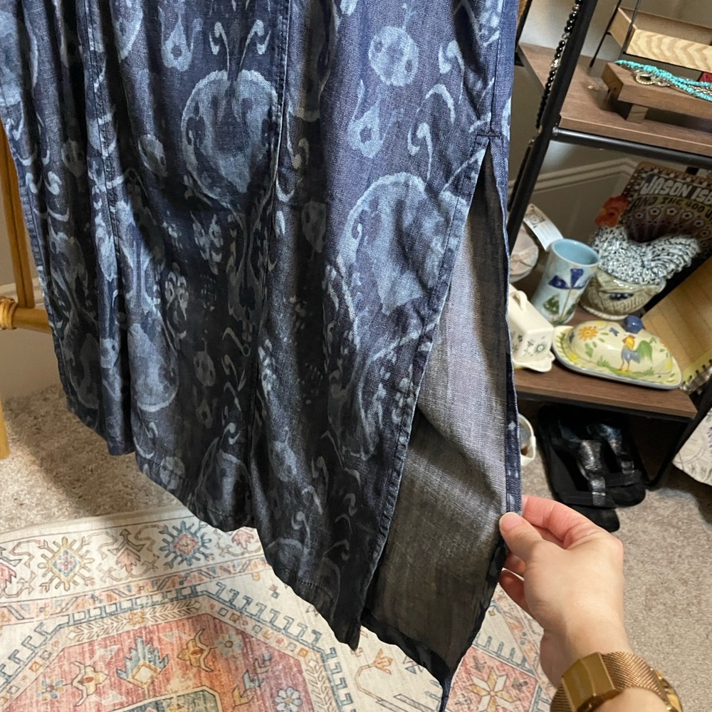 Chico's denim Patterned Long Sleeve Dress - Picture 5 of 11